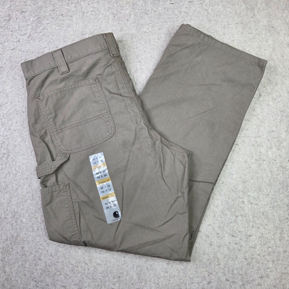Carhartt B151 LBR Loose Original Fit Canvas Work Dungaree Pants Men's Sz 40x32